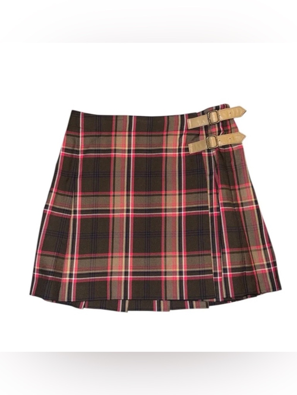 Y2K Tommy Plaid Pleated Mini Skirt